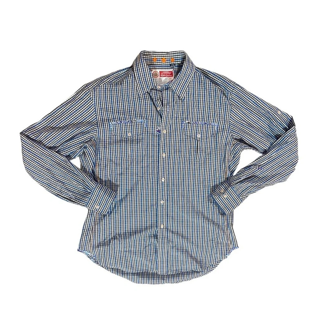 Robert Graham Plaid Button Front Shirt The Freshly Laundered Shirt Sz M